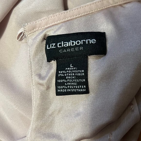 Liz Claiborne Women’s Sleeveless Flowy Glitter Pattern Blouse Top L - Picture 4 of 4